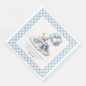 Moderne Jongens Verjaardag Servetten Teddybeer Bal (Hoek)