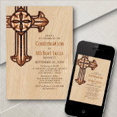 Moderne Jongens Volwassenen Bevestiging Kaart