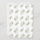 Moderne Jongens Wild Een Leeuw Bladgroen 1e Verjaa Kaart (Achterkant)