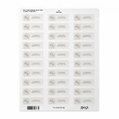 Moderne Joodse Huwelijks Retouradreslabels met Boo Etiket (Full Sheet)