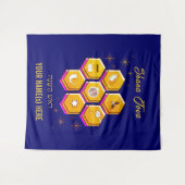 Moderne Joodse TOVA SHANA Wandkleed (Voorkant (horizontaal))