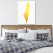 Moderne Joodse Wandkunst in Goud - Deel 3 van 3 Canvas Afdruk (Insitu (Slaapkamer))