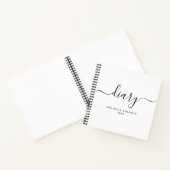 Moderne Jouw naam met handschrift persoonlijke age Notitieboek (Binnen)