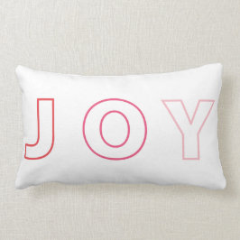 Moderne Joy Color Block Red Roze kerstfeestdag Kussen