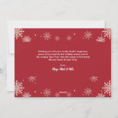 Moderne JOY Kerstmis Familie Foto Feestdagenkaart (Achterkant)