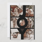 Moderne JOY meerdere foto's koppels Feestdagenkaart (Voorkant)