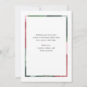 Moderne Joy Typography Kerstmis 3-foto snapshots Feestdagenkaart (Achterkant)