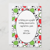 Moderne JOY Vakantie Flat Kaart – Eigen Bericht (Achterkant)