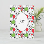 Moderne JOY Vakantie Plat Kaart – Eigen Bericht (Staand voorkant)