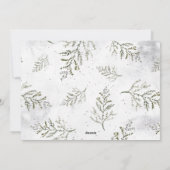 Moderne Joyeux Noel Hand geletterde Kerstfoto Feestdagenkaart (Achterkant)