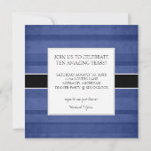 Moderne Jubileum Dinner Party Photo Invitations Kaart (Achterkant)