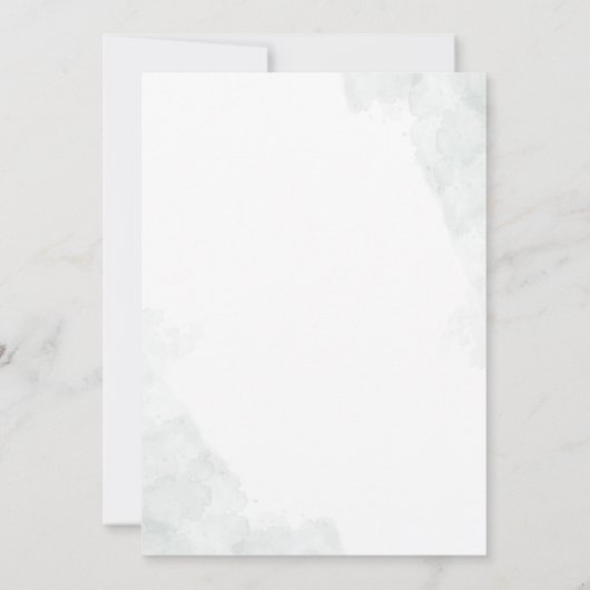 Moderne Jubileum Eucalyptus Greenery Kaart (Achterkant)