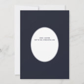 Moderne Jubileum PHOTO Blue Wreater Kaart (Achterkant)