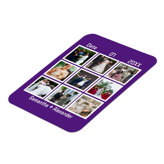 Moderne Jubileum voor aangepaste weddenschappen 9  Magneet (Linkerzijde)