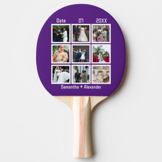 Moderne Jubileum voor aangepaste weddenschappen 9  Tafeltennisbatje (Voorkant)