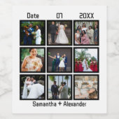 Moderne Jubileum voor aangepaste weddenschappen 9  Wijn Etiket (Enkel label)