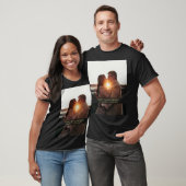 Moderne jubileumfoto liefde t-shirt (Unisex)