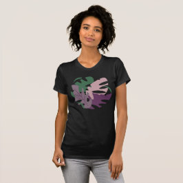 Moderne Jungle Tropische Monstera Kleurrijke Blade T-shirt