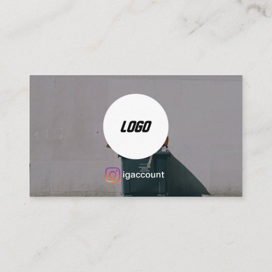 Moderne junkverwijdering visitekaartje (Achterkant)