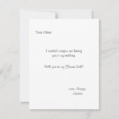 Moderne jurk | Bruidsmeisje Kaart (Achterkant)