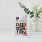 Moderne jurken Designer Zilver Goud Instagram Grid Visitekaartje (Staand voorkant)