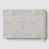 Moderne Jute Gastenboek (Achterkant)