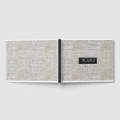 Moderne Jute Gastenboek (Volledig)