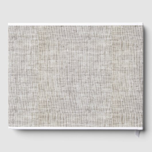 Moderne Jute Gastenboek (Achterkant)