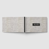 Moderne Jute Gastenboek (Volledig)