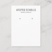 Moderne juwelen oorscherm visitekaartje (Voorkant)