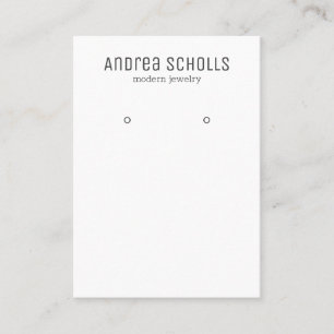 Moderne juwelen oorscherm visitekaartje