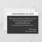 Moderne Kaars Bedankkaart (Voorkant)