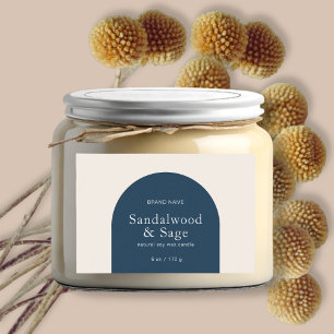 Moderne kaars boho minimalistische product verpakk voedselcontainer etiket