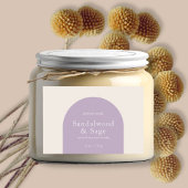 Moderne kaars boho minimalistische product verpakk voedselcontainer etiket