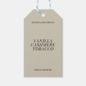 Moderne kaars eenvoudige branding cadeau label cadeaulabel (Voorkant)