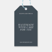 Moderne kaars eenvoudige branding cadeaubewerking cadeaulabel (Achterkant)