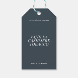 Moderne kaars eenvoudige branding cadeaukaart cadeaulabel