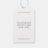 Moderne kaars eenvoudige branding cadeaukaart cadeaulabel (Achterkant)