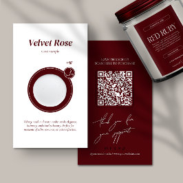 Moderne Kaars Geur Sample QR Zakelijke Kaart Visitekaartje