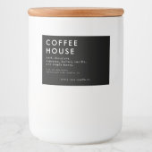 Moderne Kaars Of Voedsel Label Voedselcontainer Etiket (Voorkant)