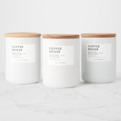 Moderne Kaars Of Voedsetlabel Voedselcontainer Etiket (Flessen)