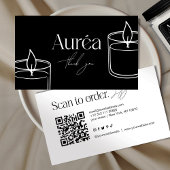 Moderne Kaars QR Code Visitekaartje