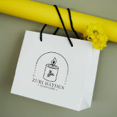 Moderne kaars Small Business, Custom Large Rubberstempel