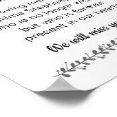 Moderne kaarsdienst brandt herinneringsdienst poster (Hoek)