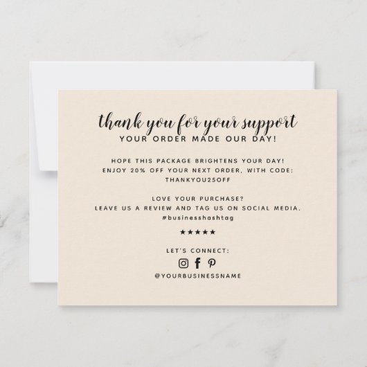 Moderne kaarsen en smelt kleine bedrijven bedankkaart (Achterkant)