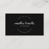 Moderne kaarsen en smelt kleine bedrijven dank u visitekaartje (Voorkant)