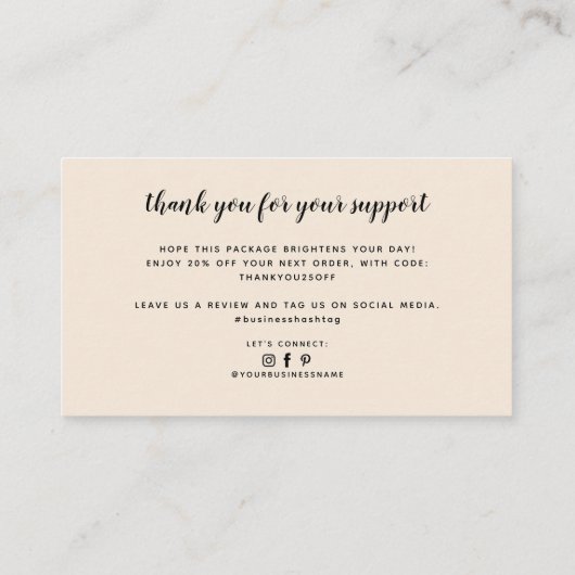 Moderne kaarsen en smelt kleine bedrijven dank u visitekaartje (Achterkant)