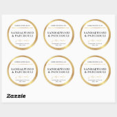 Moderne Kaarsenkruik Label Gouden Folie Effect Ver (Vel)