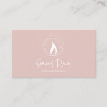Moderne kaarsenmaker Blush Pink Minimale kaartenma