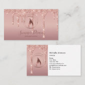 Moderne kaarsenmaker Roos Gold Candlemaker Visitekaartje (Voorkant / Achterkant)